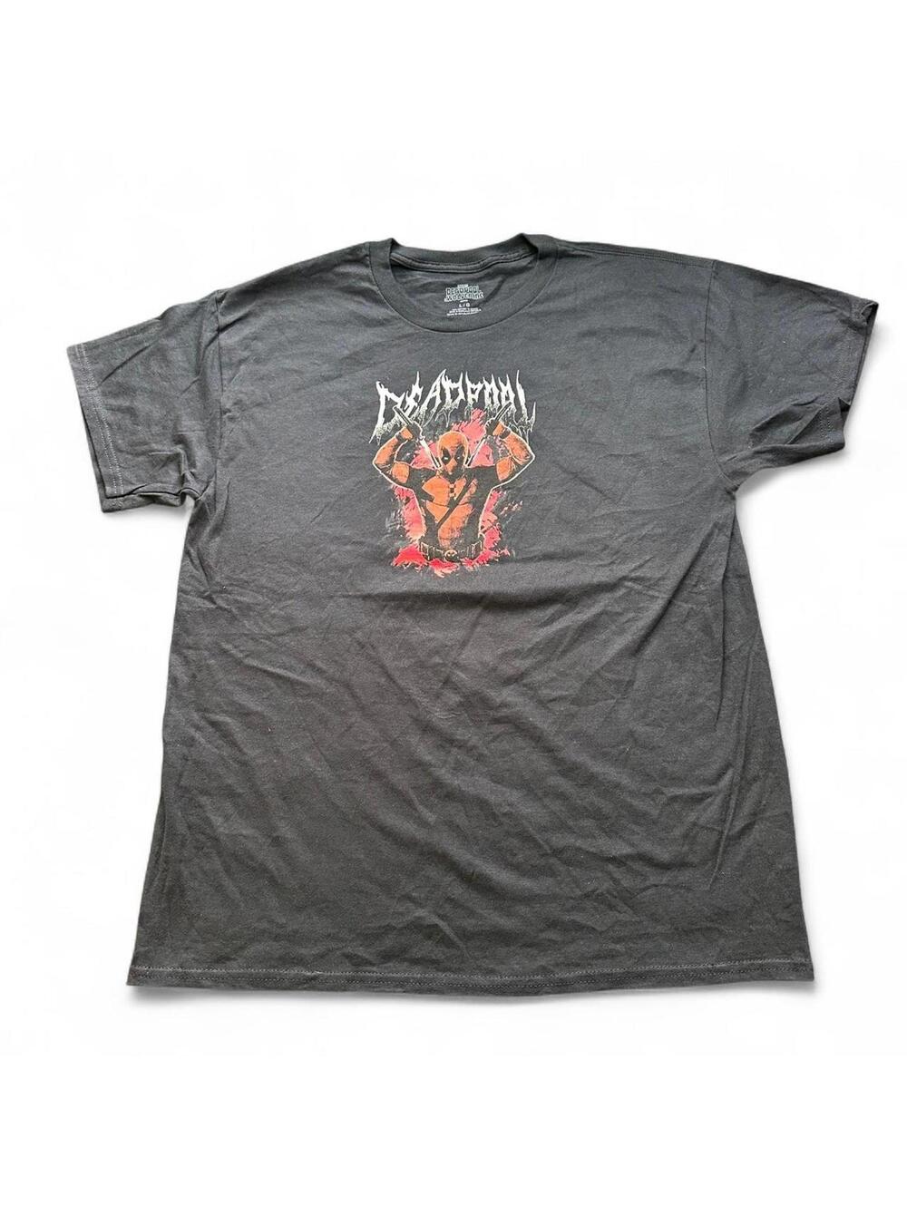 Deadpool & Wolverine Metal Logo Graphic T-Shirt - L